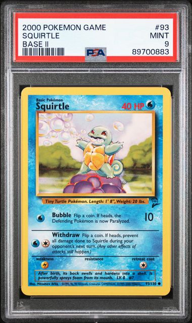 Schiggy – Base Set 2 (Englisch) – PSA 9